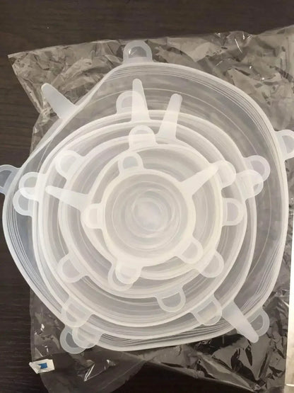Silicone Stretch Lid Kitchen Accessories Can Be Reused Food Cover Plastic Wrap Cover Fresh-keeping Sealed Bowl Storage Home