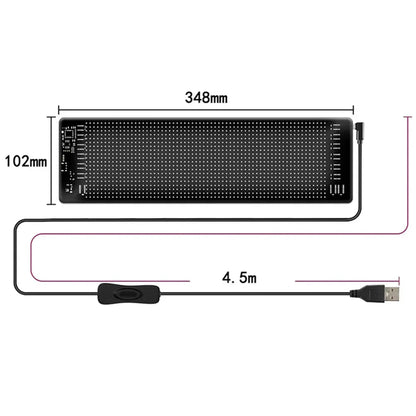 Car Devil Eyes Light Led Soft Screen DIY Colorful Car Windshield Dynamic LED Smart Phone App Control Flexible Matrix Screen