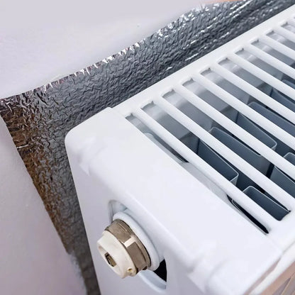 Radiator Reflective Film Wall Sticker Radiator Insulation Foil 5mX60cm Double Sided Aluminum Foil Insulation Sheet For Home Heat