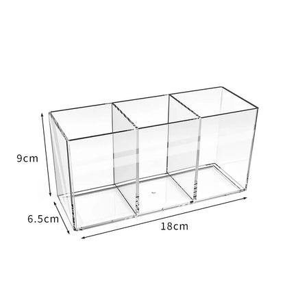 Transparent lipstick Cosmetic Makeup Acrylic Makeup Brush Tool Storage Box Case Make-up Brush Holder Table Organizer Makeup Tool