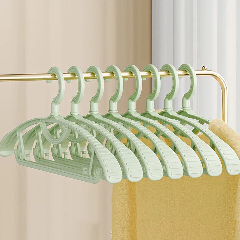 Thiened Wide Oulder Clothes Hanger Home Anti-Slip Hanging Clothes Hanger Large Size Plastic Rotatable Clothes Hangers Organizer