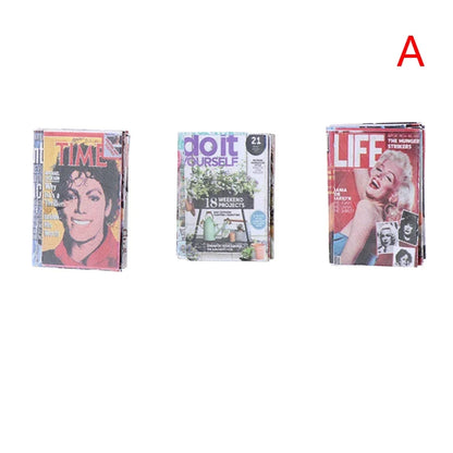 Hot New 10/6/4/3pcs 1/12 Dollhouse Miniature Mini Books Model Furniture Accessories