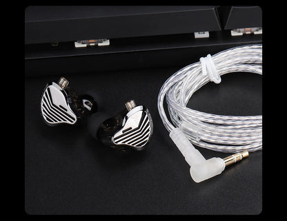 GK KUNTEN Dynamic Drive Heavy Bass Earbuds HIFI Sports Metal Headphones Detachable 2PIN Compatible with KZ Zenith EDX PRO