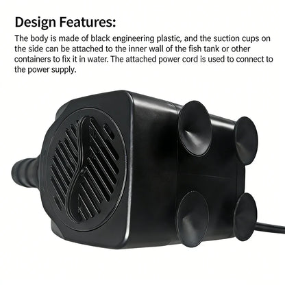 AC220V Multi-functional Silent Aquarium Submersible Pump, Landscape Large-flow Water Spray Pump,Fish Pond Water Circulation Pump