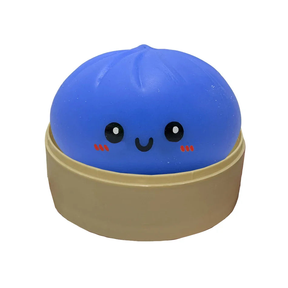 11 Styles Realistic Giant Dumpling Squeeze Toy With Bamboo Steamer Soft Dough Ball Decompression Fidget Toy Funny Creative Gift