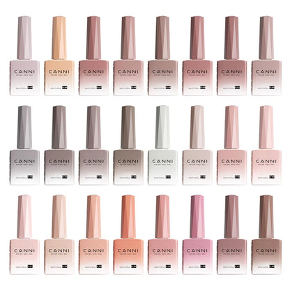 Canni Nail Gel Polish Jelly Nude Color HEMA FREE TPO FREE 9ml Transparent Semi Permanent Natural Nude French Nail Gel Lacquer