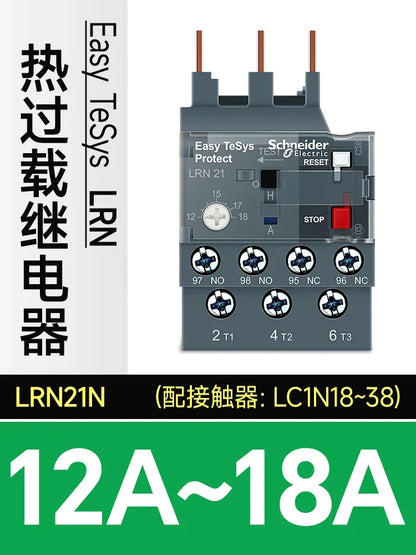 Schneider Electric Three-Pole Thermal Overload Relay LRN10N LC1N AC Contactor Thermal Magnetic Release Protector LAEB1N base