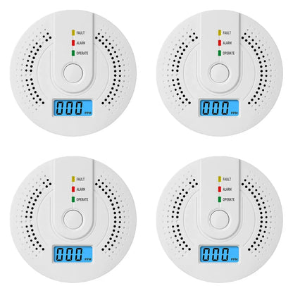 Digital Carbon Monoxide Detector CO Alarm Detector with LED Indicator High Sensitive Gas Detector Sound Warning Gas Leak Sensor