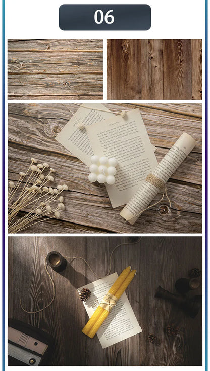 Marble Photography Backdrops 57*87CM 2 Sided Wood Grain Photo Background Wallpaper Studio Waterproof Products Photographic Props