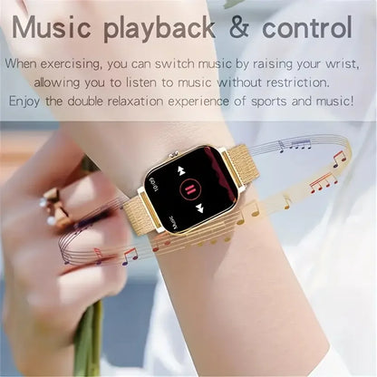 LAXASFIT 2026 Smart Watch 1.83 Inch HD Display Answer Make Call Message Preview Sport Modes DIY Dial Weather Forecast Men Women