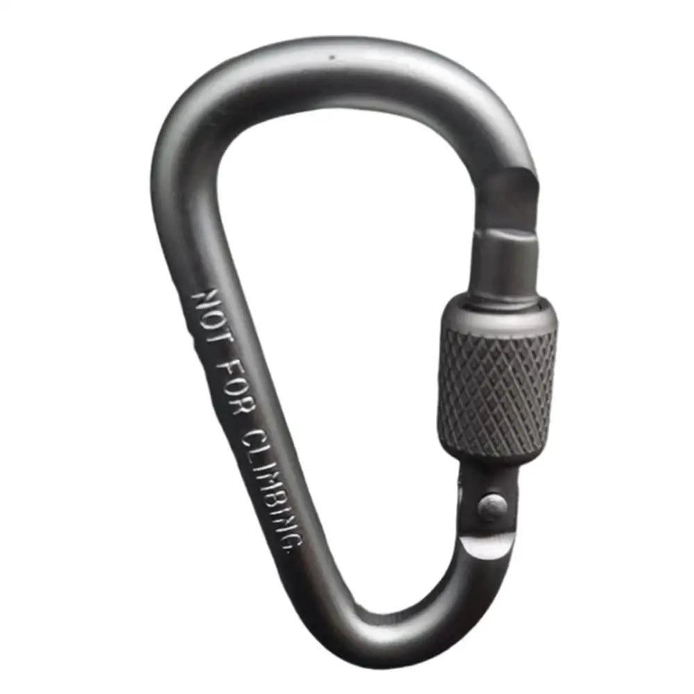 Outdoor Climbing Carabiner D Shaped Paracord Tensioner Key Chain Clip Aluminum Alloy Guylines Tensioner Camp Mountaineering Hook