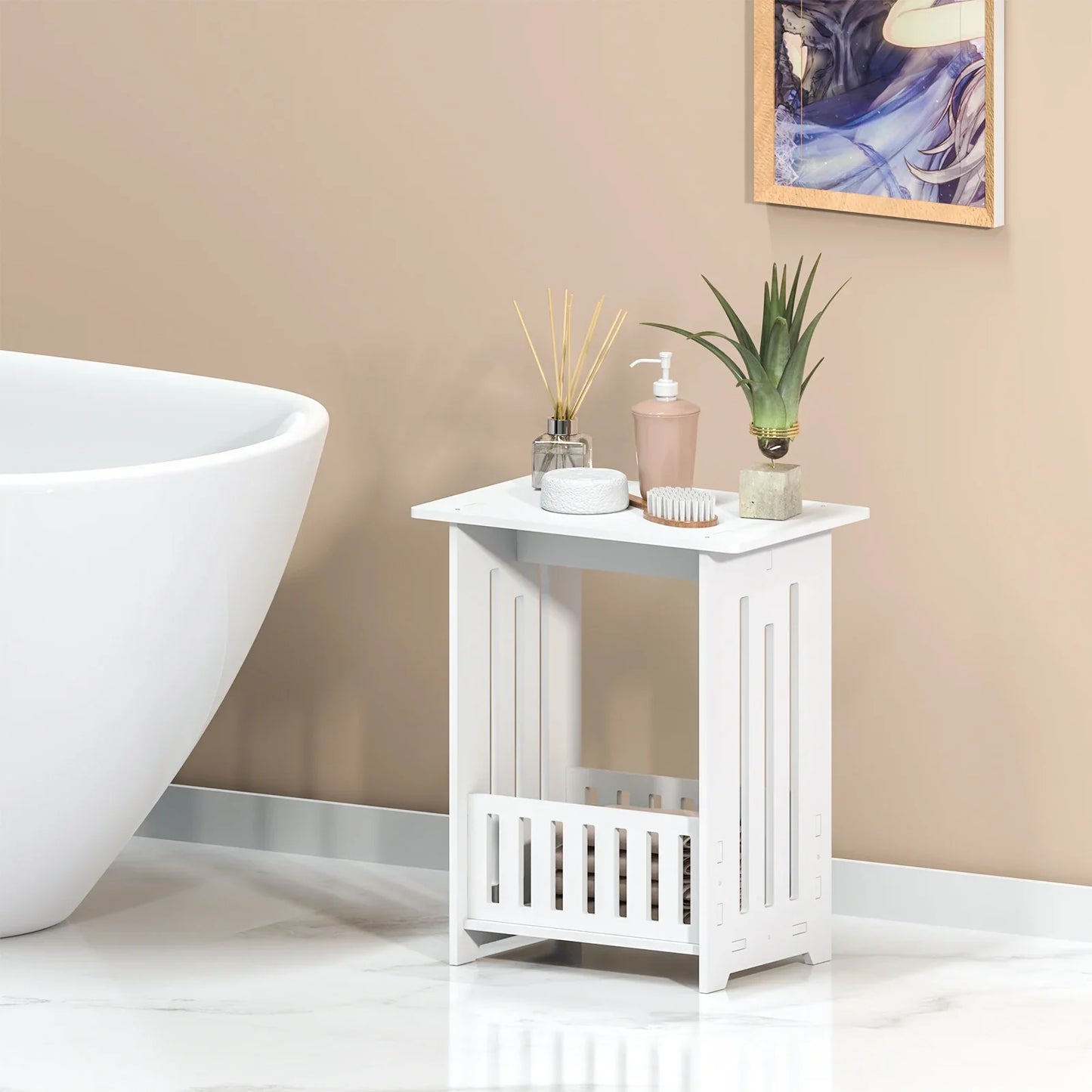 Bedside Tables, Bedside Tables for Bedroom, Wooden Nightstand End Tables with Open Shelf,for Living Room Bedroom,22x34x40cm
