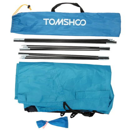 TOMSHOO Camping Tent Outdoor Sports Sunshade Tent Oxford Fabric Lightweight Tent for Fishing Picnic Beach Park