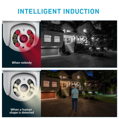 4K 8MP Wireless IP Camera Outdoor Security Wifi PTZ Camera 4MP HD Auto Tracking Video Surveillance CCTV Camera P2P iCsee APP