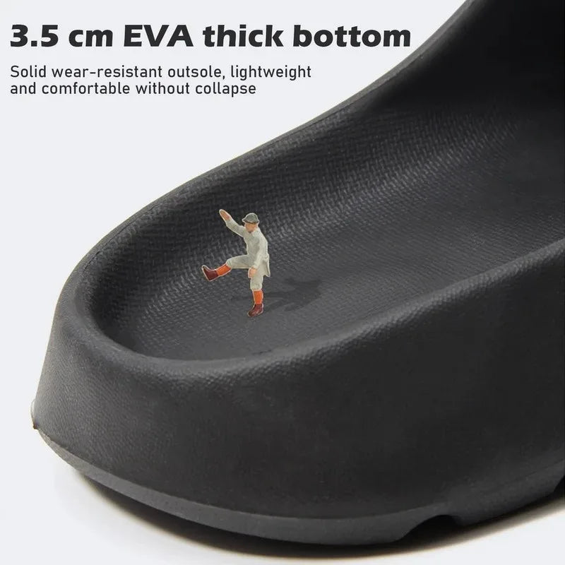 Coconut Slippers Cloud Thick-soled Sandals Summer Fashion Soft Bottom Beach Men Slippers Women's Sandals  EVA Slides