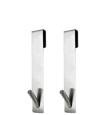 Bathroom Shower Door Back Hook Stainless Steel Over Glass Door Shower Towel Rack S-Shape Bathroom Bathrobe Hanger Holder Hooks