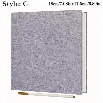 1pc Linen Photo Album Self Adhesive Scrapbook Album for 2x3 4x6 5x7 8x10 Pictures DIY Photo Book Birthday Gifts for Women Mom