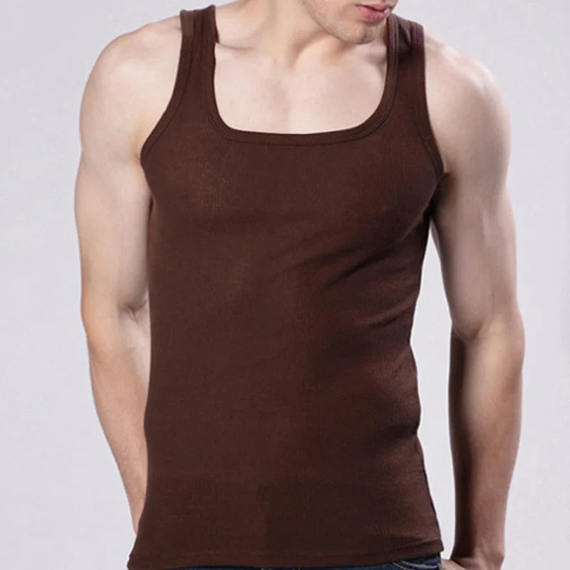2020 Summer Plus Size Men Clothing Tank Tops Black White Gray Singlets Sleeveless Fitness Men Vest Casual Bodybuilding Vest New