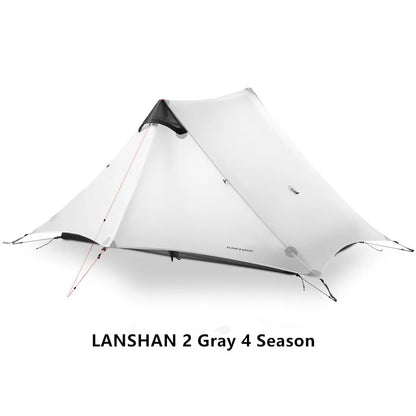 2024 New Version FLAME'S CREED LanShan 2 Person Oudoor Ultralight Camping Tent 3 Season Professional 15D Silnylon Rodless Tent