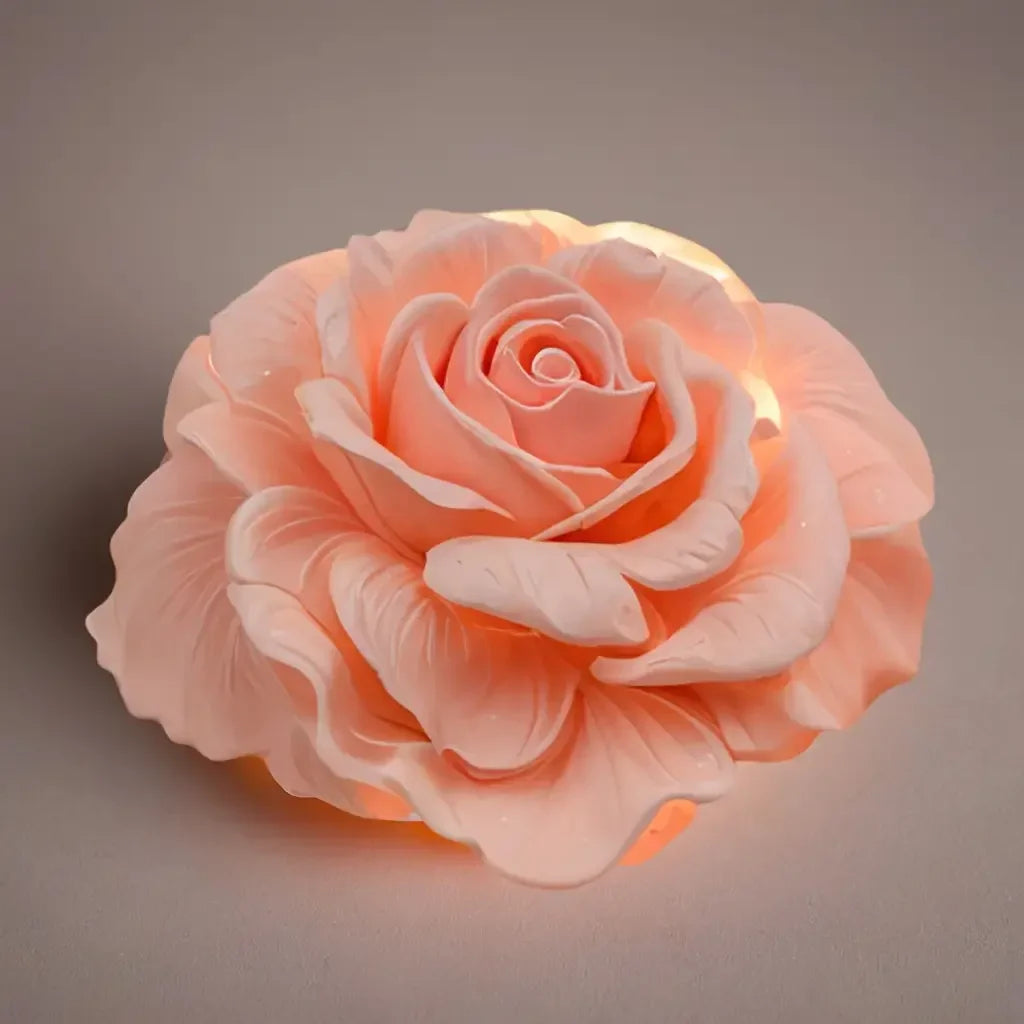 1-Cavity Rose Flower Mold - Non-Stick Silicone Mold for Candles, Soap, Plaster, and Aromatherapy - Easy to Demold, Reusable Floral Mold, Suitable for DIY Home Decor, Weddings, Parties - Suitable for Beginners and Professional