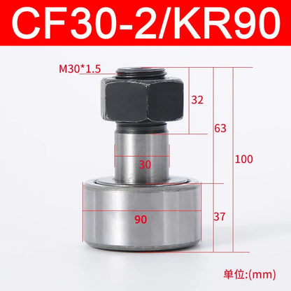 Cam Needle Roller Bearing Bolt Type CF3 CF4 CF5 CF6 CF8 CF10 CF12 CF16-CF30 KR10 KR12 KR13KR16-KR90 Wheel And Pin Bearing