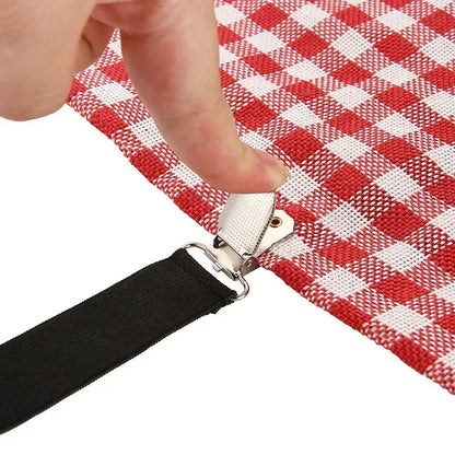 Universal Bed Sheet Fixed Holder High Elastic Adjustable Crisscross Fastener Straps Kits Non-Slip Sofa Cover Clips