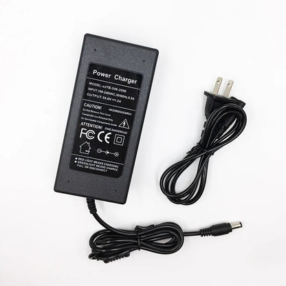 54.6V 2A charger for 48V li-ion Battery Charger DC Socket/connector for 48V 13S Lithium Skateboard Balance Vehicle Battery