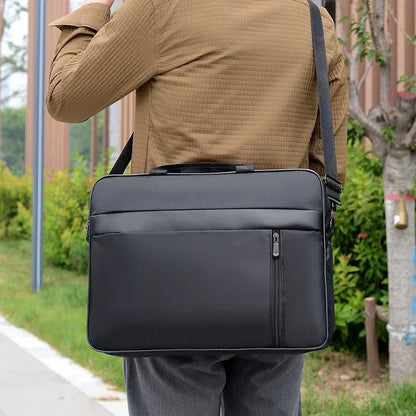 15.6 Inch Men's Handbags Laptop Bag Outdoor Business Trip Black Portable Large Capacity Computer Organizer Bags Мужская сумка 가방