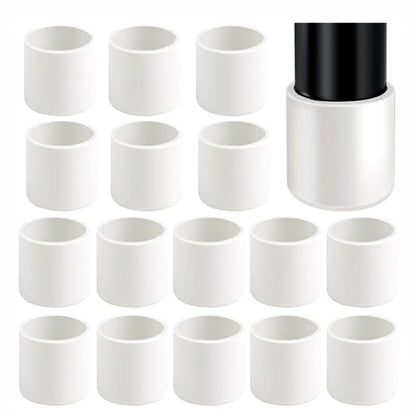 Round Rubber PVC Furniture Leg Caps 10mm/0.39in-50mm/1.97in White  Seal Stopper Pipe Covers Furniture Sofa Leg Pads Non-slip