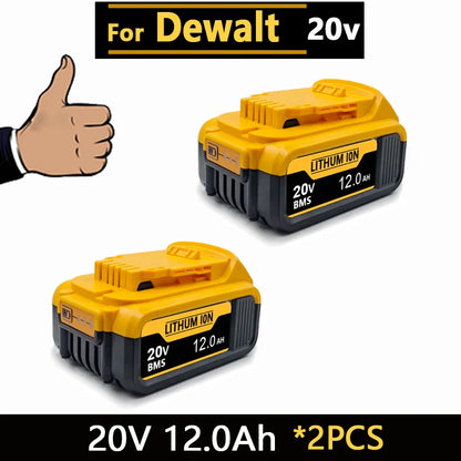 New High-power For DEWALT 20v/60V battery DCB200 DCB205 DCB206  * power tool 18V battery 3AH 8AH 12AH 18AH batteries  DCD805