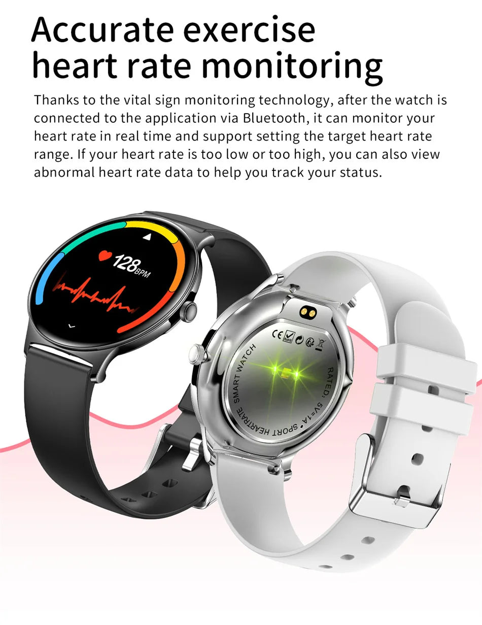 ChiBear Ultra Thin Fashion Smart Watch Women Screen Always Display Time Sports Bracelet Bluetooth Call AMOLED Smartwatch Woman