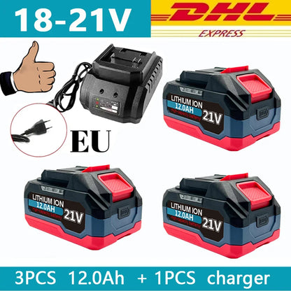18V 21V 6.0 9.0 12.0Ah Rechargeable Lithium Battery For Makita 18v Power Tools Cordless Wrench Saw Drill Grinder Screwdriver .