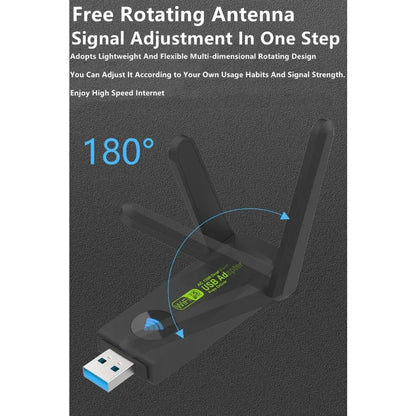 1300Mbps USB3.0 WiFi Adapter Dual Band 2.4G+5Ghz Wireless WiFi Dongle Antenna USB Ethernet Network Card Receiver for PC Desktop