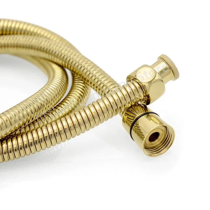 Shower Hose 1.5M Stainless Steel - Flexible Handheld Shower Head Pipe Explosion-Proof Bathroom