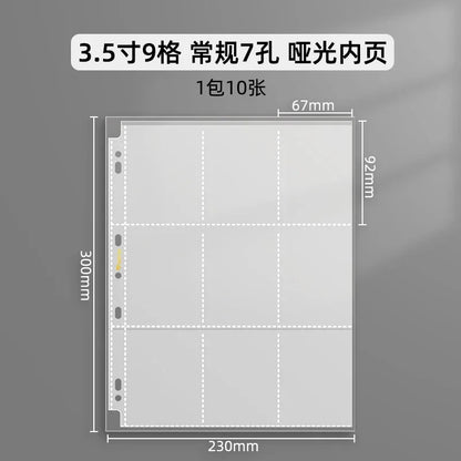 SINGBA a5 / a4 Ring Binder Album for 3" Cards - K-pop Idol Photocard Holder, Polaroid Photo Organizer (4/9 Grid, Refillable)