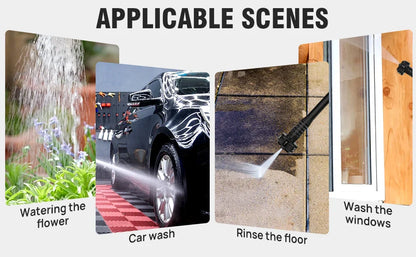 Cordless Pressure Washer, Portable Power Washer with  4.0Ah Battery 6-in-1 Nozzle, Handheld Brushless High-Pressure Car Washer