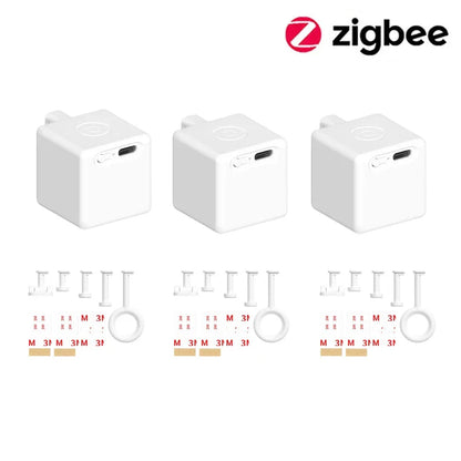 Tuya Zigbee Smart Touch Fingerbot Plus Type-C Rechargeable Robot Button Pusher Arm Switch Works With Alexa Google Home Alice