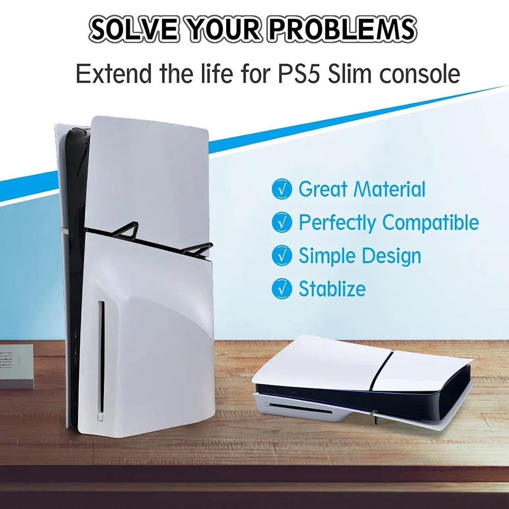 Horizontal Stand For PS5 Slim / Pro Transparent Acrylic Base Holder Bracket Storage Stand for PS5 Slim Gaming Accessories