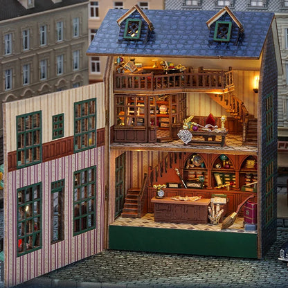 DIY Wooden Doll Houses Mini Assembly Handmade Small House Creative Scene Decoration DollHouse For Toys Birthday Gifts