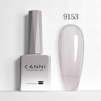 Canni Nail Gel Polish Jelly Nude Color HEMA FREE TPO FREE 9ml Transparent Semi Permanent Natural Nude French Nail Gel Lacquer