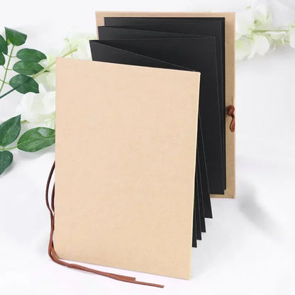 New 1Pc 5/6Inch Folding DIY Photo Album Hand Made Hardcover Wedding Anniversary Scrapbook