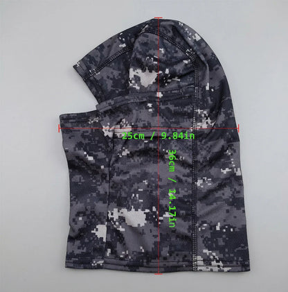 Summer Men's Women's Elastic Breathable Balaclava Hat Sunscreen Cycling Full Face Mask Scarf For Hiking Fishing Skiing