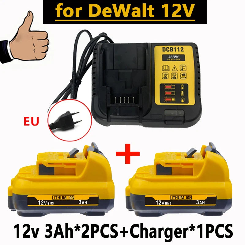 For DEWALT DW089LG 12V Laser Level battery .for Dewalt 12V battery DCB120 DCB124 DCD701F2 Power Tools/Laser Level