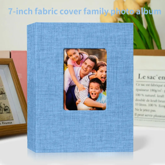 7-inch 100-piece Photo Album Bookshelf Album Fabric Cover Album Suitable For Storing Family Anniversary And Wedding Photos