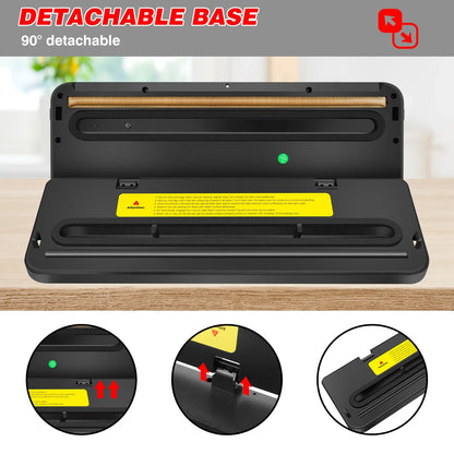 Vacuum Sealer,Automatic Food Vacuum Sealer,5 modes,with 10 sealing pockets and built-in cutter for sealing of wet and dry food