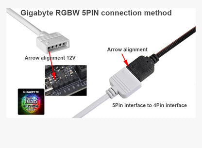 Sync Motherboard Cable 4PIN 12V RGB 3PIN 5V ARGB 1 to 2/1 to 3/1 to 4/1to 5 Extension line