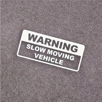 Warning slow driving car sticker PVC cool car sticker exterior decoration accessories warning car decal modeling