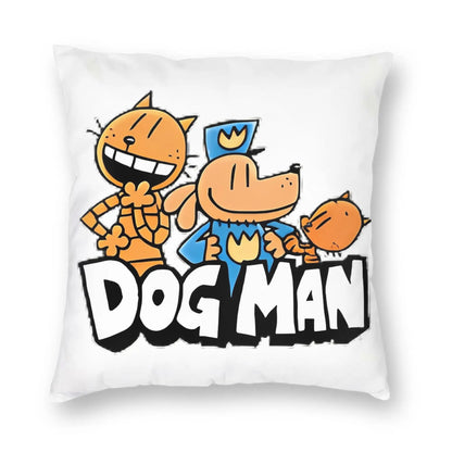 DogMan Petey the Cat x Dog Man Pillowcase Double-sided Printing Fabric Cushion Cover Decor  Pillow Case Cover Bed Zipper 40*40cm
