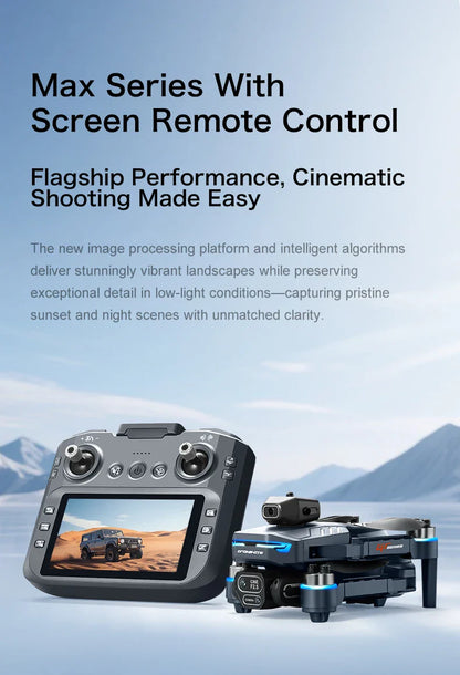New GT8 Drone 8K Professional HD Dual Cameras Screen Remote 5G WIFI Brushless Motor Obstacle Avoidance Foldable Quadcopter Toys