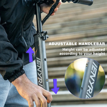 iENYRID iE-S1 Adult Electric Scooter Foldable 48V 15Ah 250W Off-Road Tire E-Mountain Scooter for Sports Entertainment Cycling